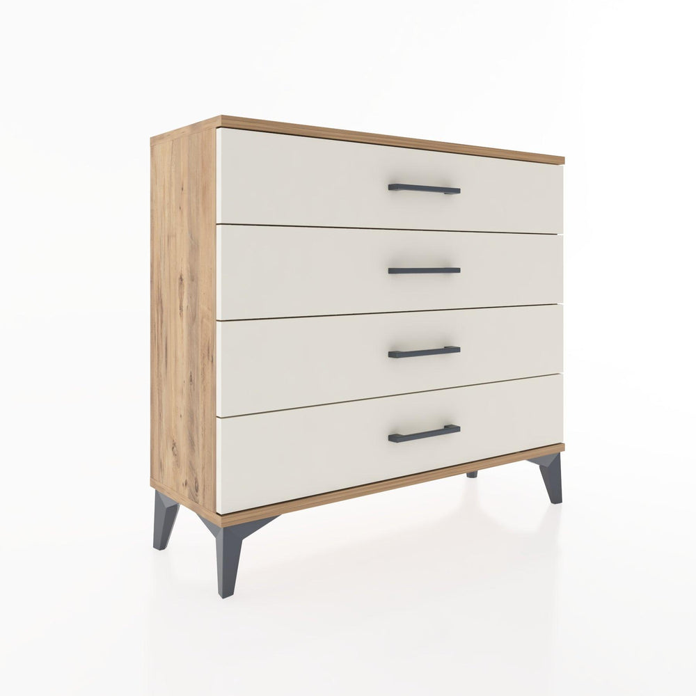 Woodntry Modüler Şifonyer 4 Çekmeceli 88x30x68 cm Çam - Woodntry