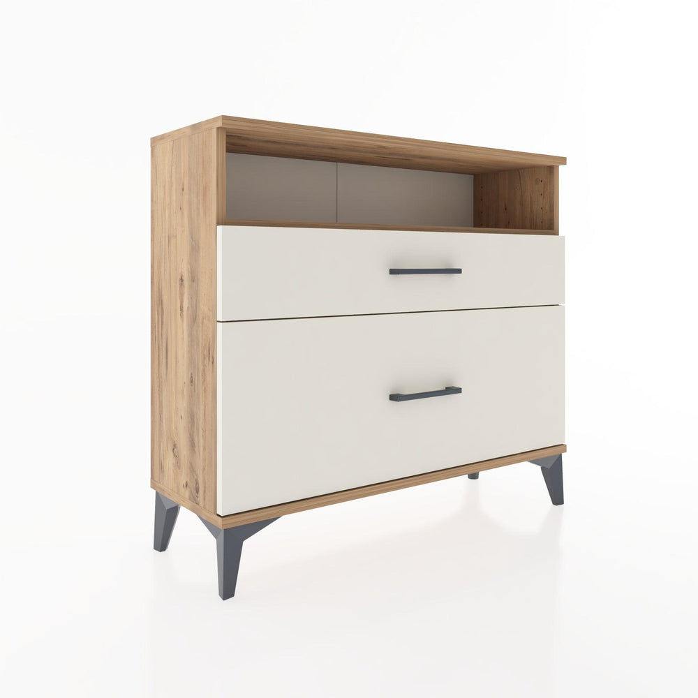 Woodntry Modüler Şifonyer İki Çekmeceli V6 88x30x68 cm Çam - Woodntry