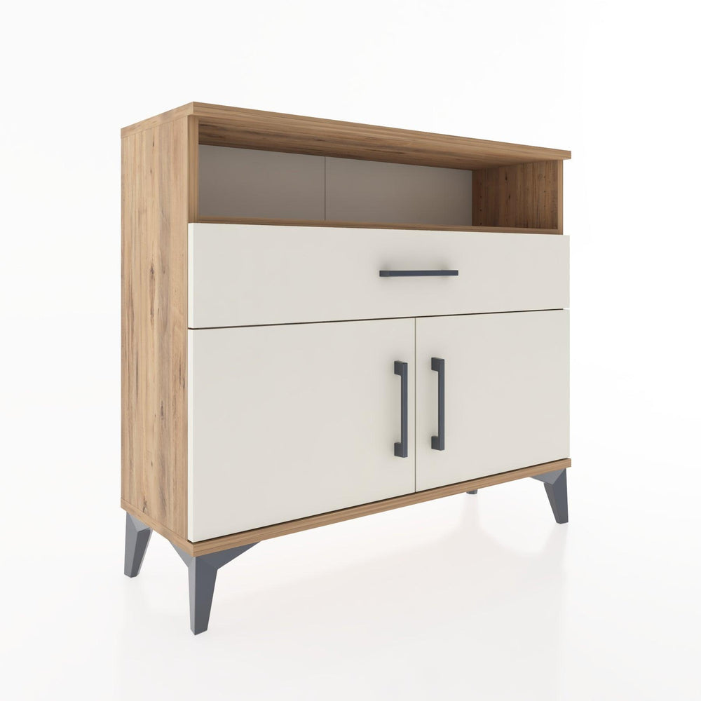 Woodntry Modüler Şifonyer Kapak Raf Çekmeceli 88x30x68 cm Çam - Woodntry