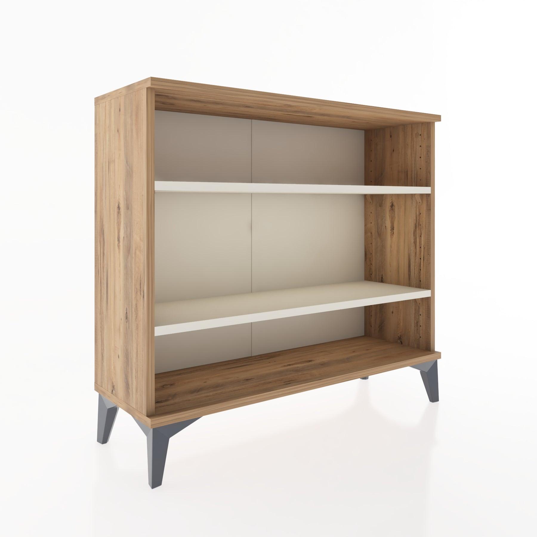 Woodntry Modüler Şifonyer İki Raflı 88x30x68 cm Çam - Woodntry
