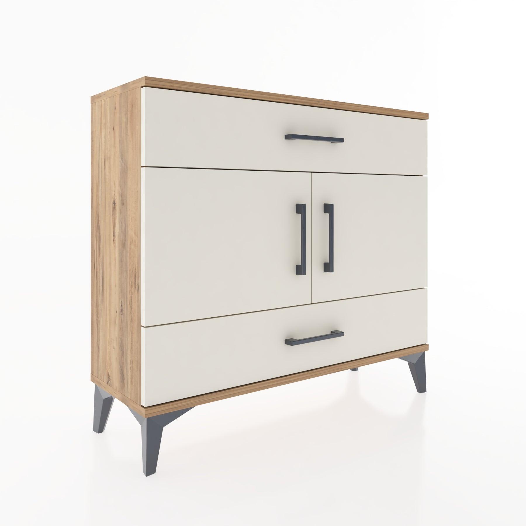Woodntry Modüler Şifonyer Çekmece ve Kapaklı T2 88x30x94 cm Çam - Woodntry