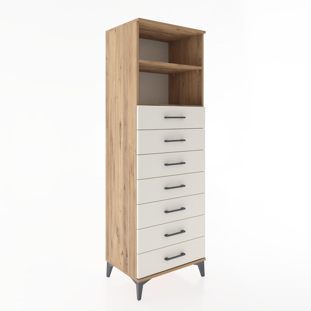 Woodntry Modular Cabinet Pine 60x44x170 cm with Drawers and Shelves CR33-3