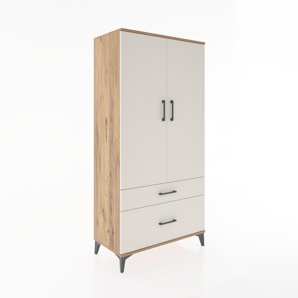 Woodntry Modular Cabinet Pine 88x44x170 cm with Doors and Drawers KC15-3