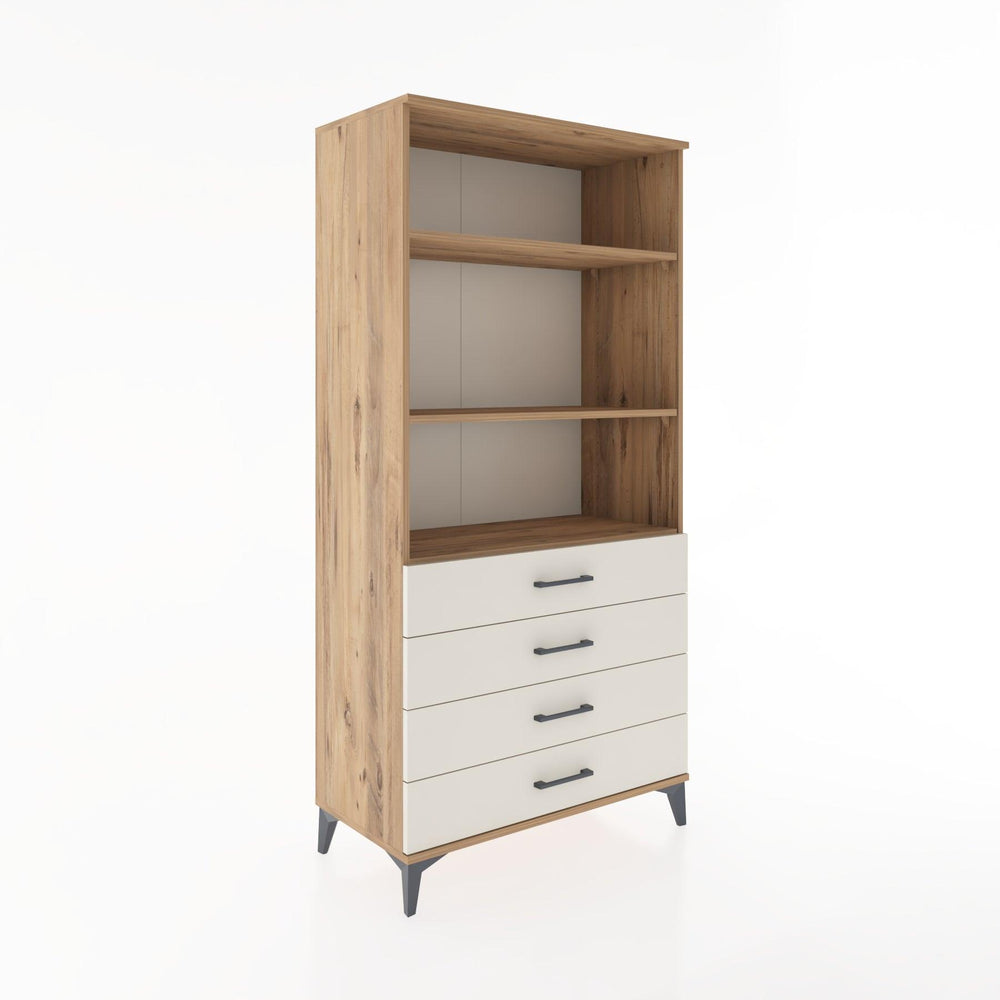 Woodntry Modular Cabinet Pine 88x44x170 cm with Drawers and Shelves CR36-3