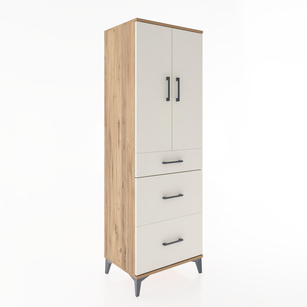 Woodntry Modular Cabinet Pine 60x44x170 cm with Doors and Drawers KC20-3