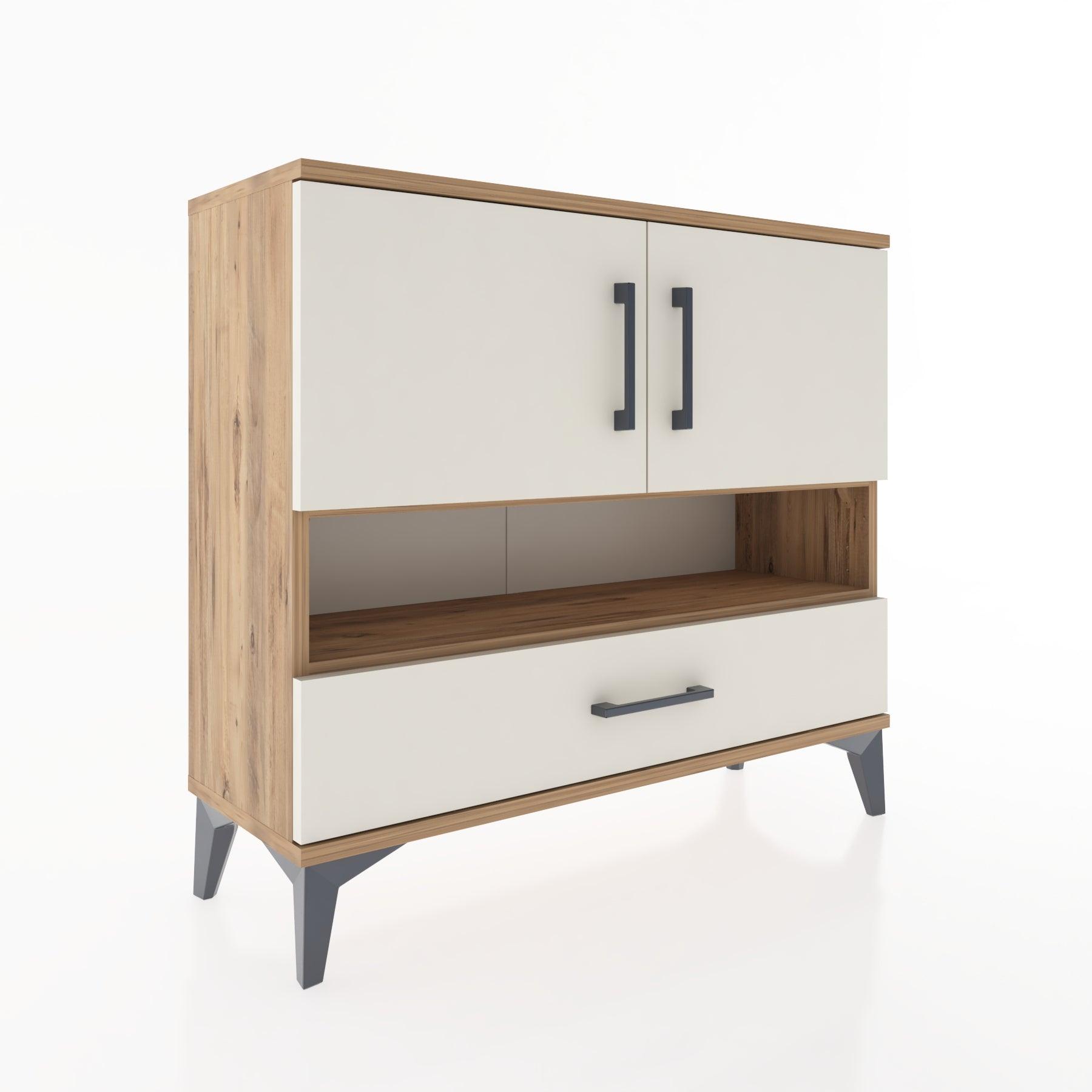 Woodntry Modüler Şifonyer Çam 88x30x68 cm Fonksiyonel F37-3