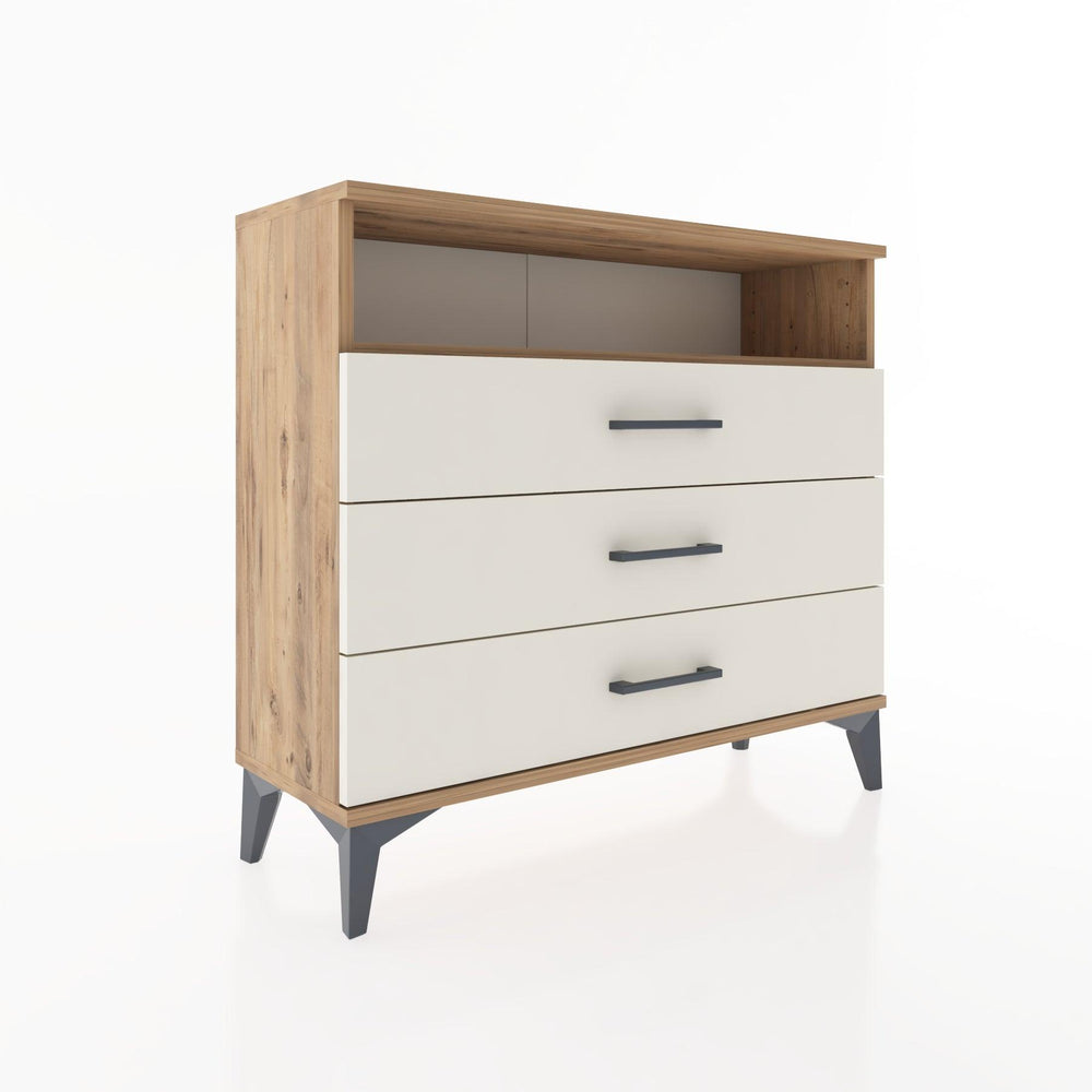Woodntry Modüler Şifonyer Üç Çekmeceli V2 88x30x68 cm Çam - Woodntry