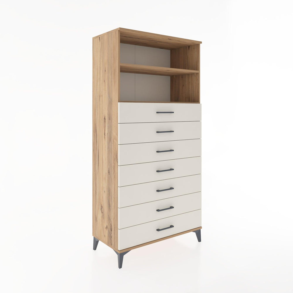 Woodntry Modular Cabinet Pine 88x44x170 cm with Drawers and Shelves CR33-3