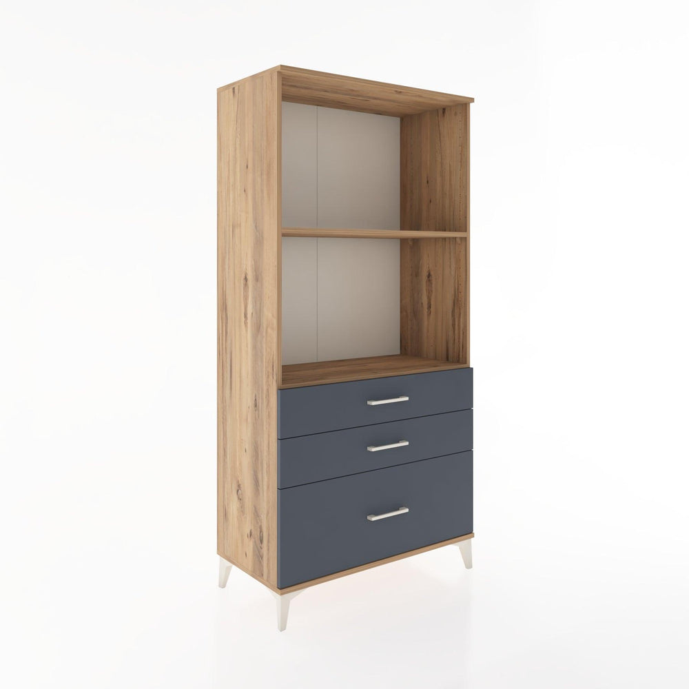 Woodntry Modular Cabinet Pine 88x44x170 cm with Drawers and Shelves CR42-3