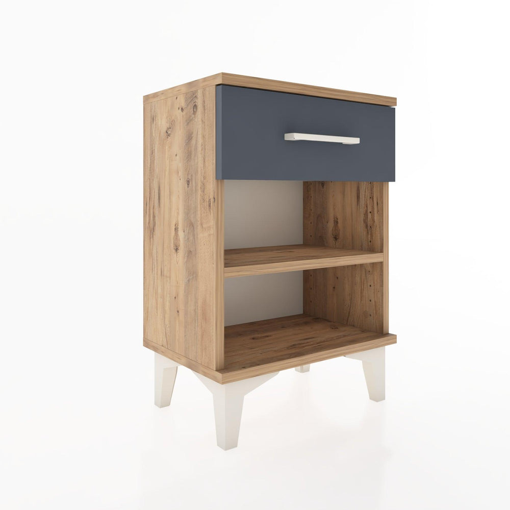 Woodntry Modüler Komodin Tek Çekmeceli 44x30x52 cm Çam - Woodntry