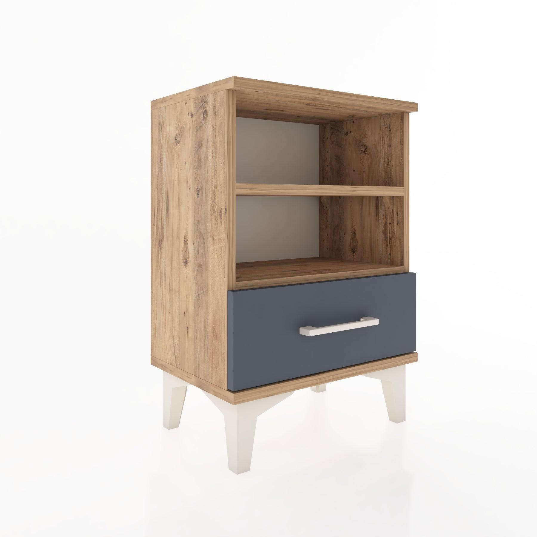 Woodntry Modüler Komodin Çift Raflı 44x30x52 cm Çam - Woodntry