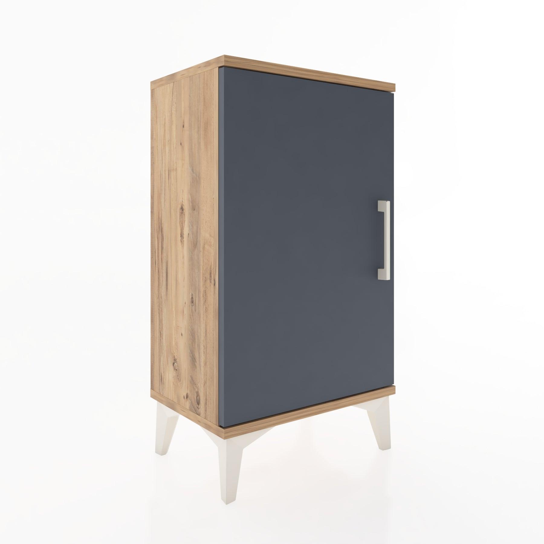 Woodntry Modüler Komodin Tek Kapaklı 44x30x68 cm Çam - Woodntry