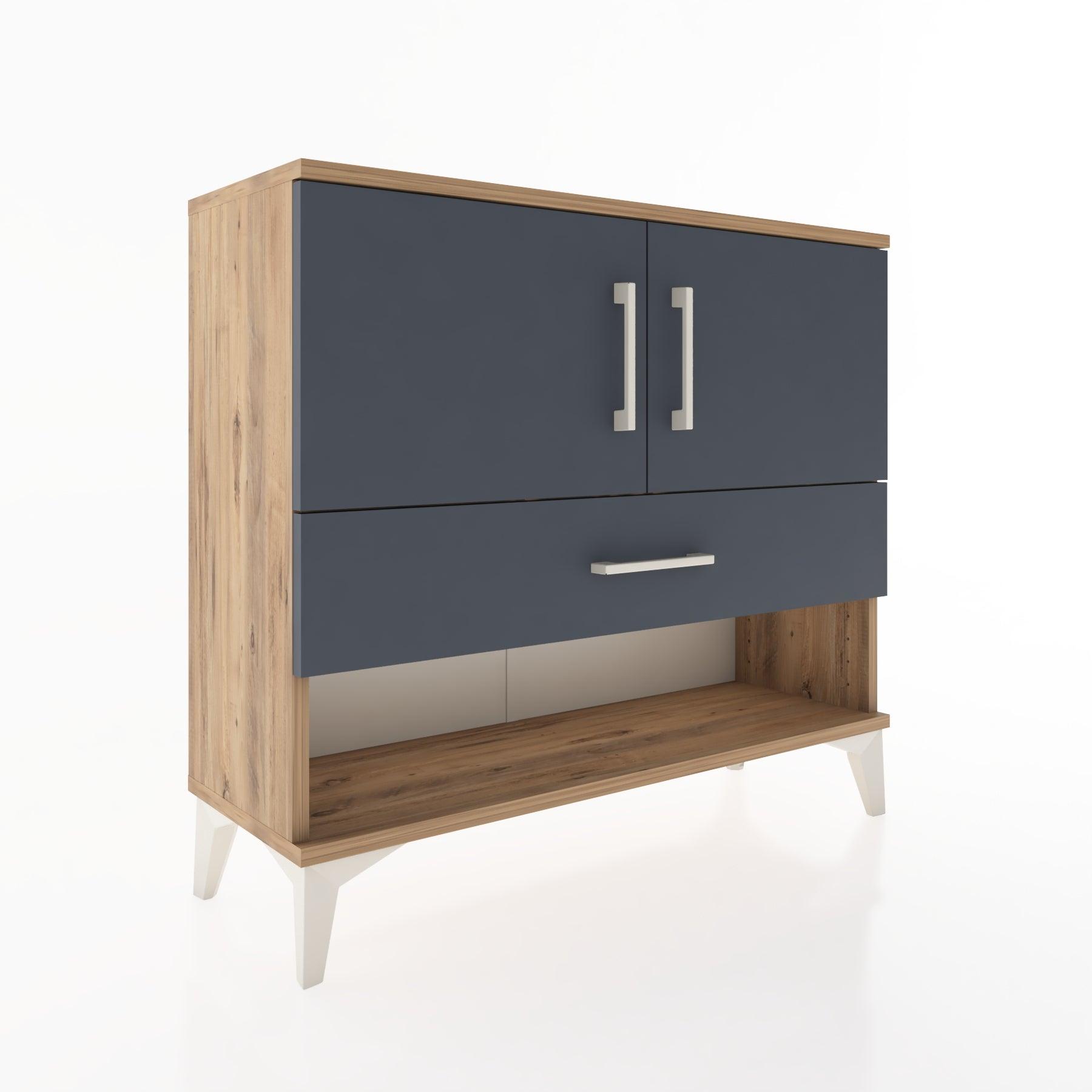 Woodntry Modüler Şifonyer Kapak ve Çekmeceli V4 88x30x68 cm Çam - Woodntry