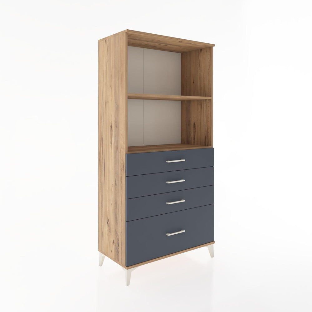 Woodntry Modular Cabinet Pine 88x44x170 cm with Drawers and Shelves CR41-3
