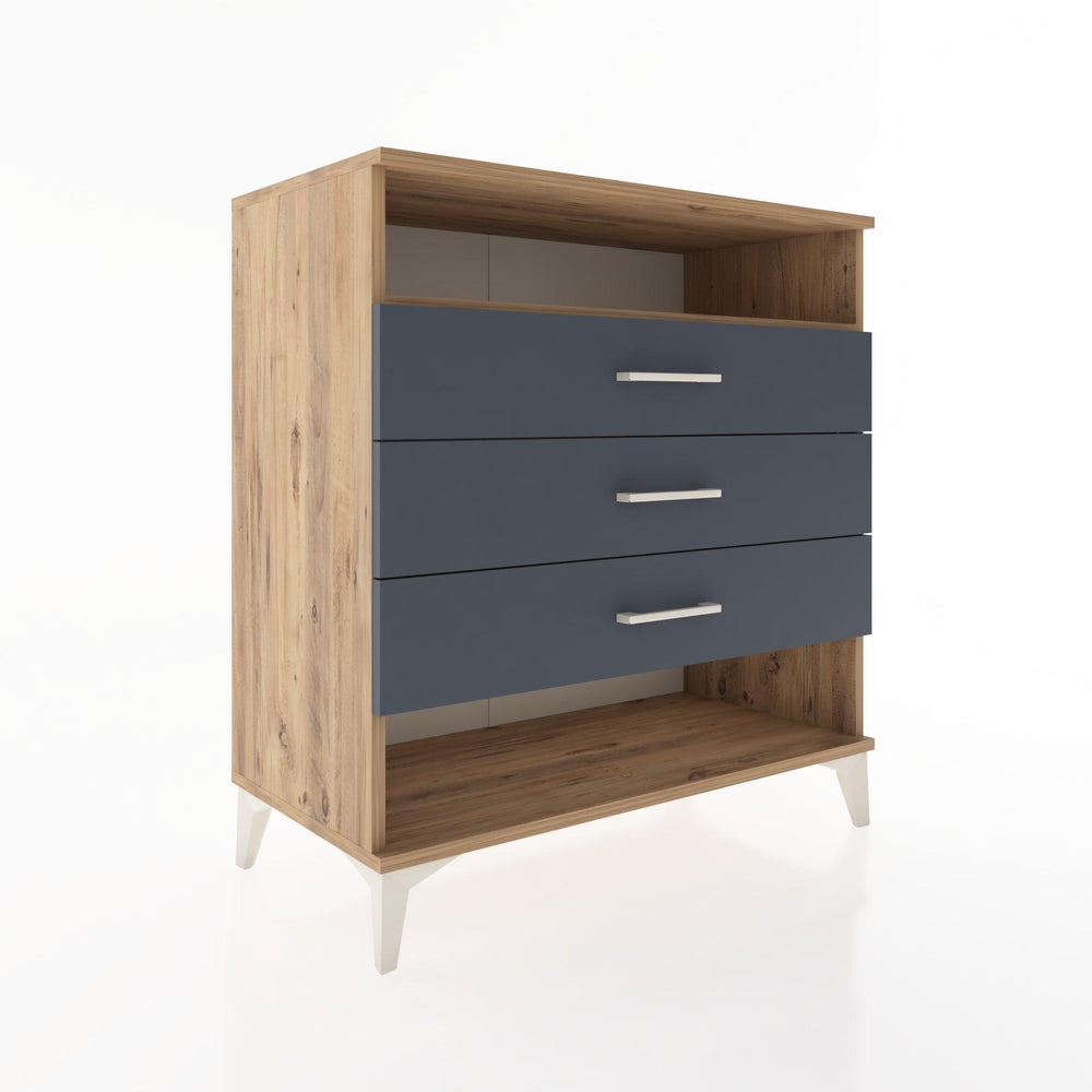 Woodntry Modüler Şifonyer Çam 88x44x84 cm Çekmeceli ve Raflı CR20-3