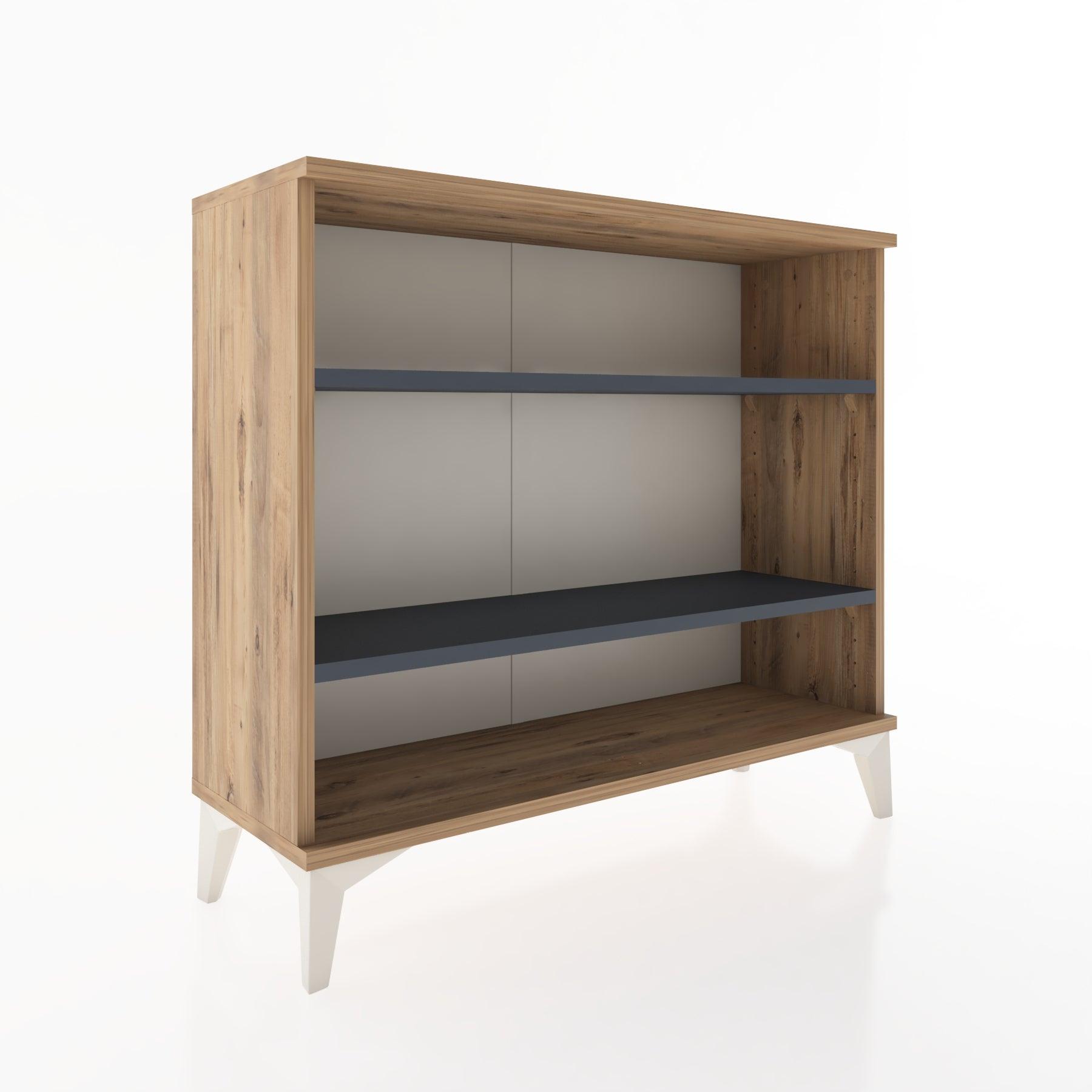 Woodntry Modüler Şifonyer İki Raflı 88x30x68 cm Çam - Woodntry