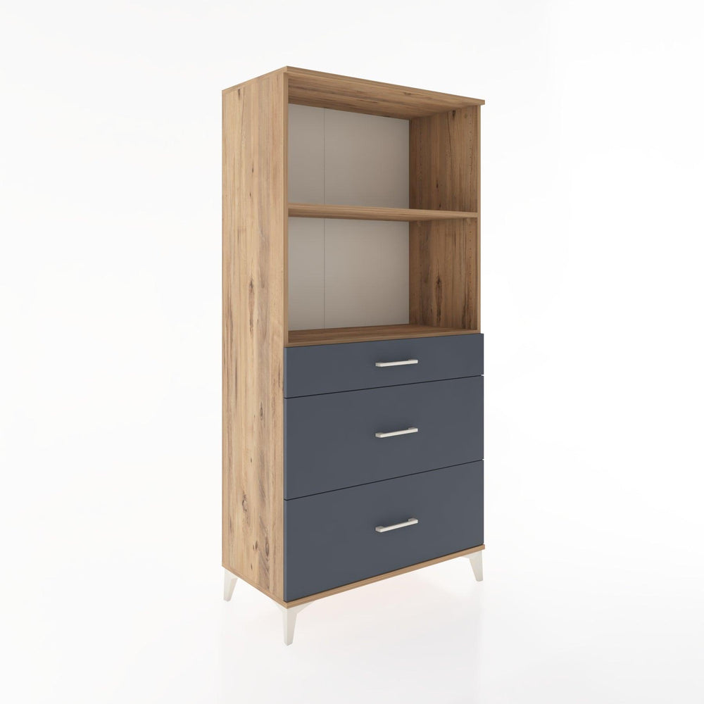 Woodntry Modular Cabinet Pine 88x44x170 cm with Drawers and Shelves CR48-3