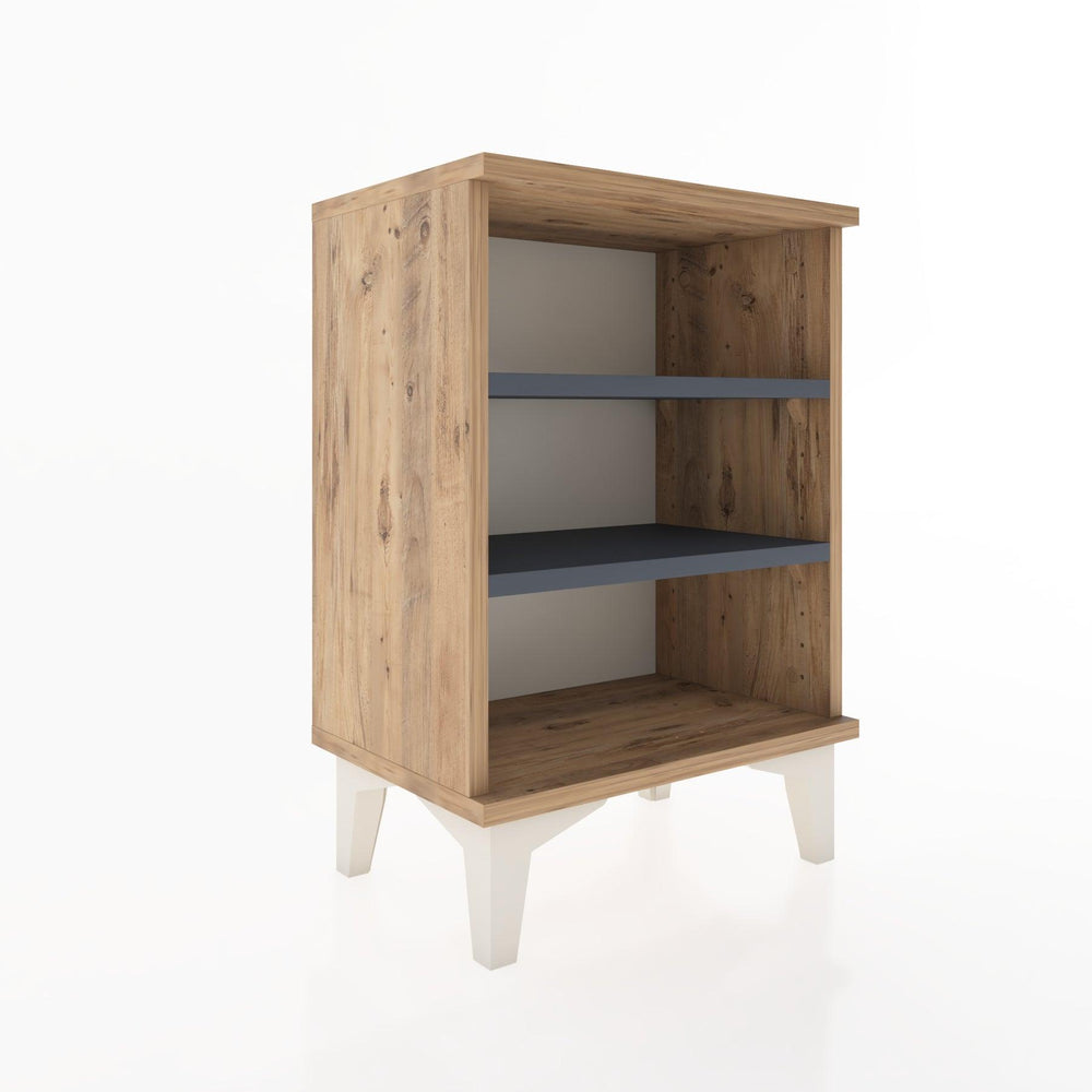 Woodntry Modüler Komodin Üç Raflı 44x30x52 cm Çam - Woodntry