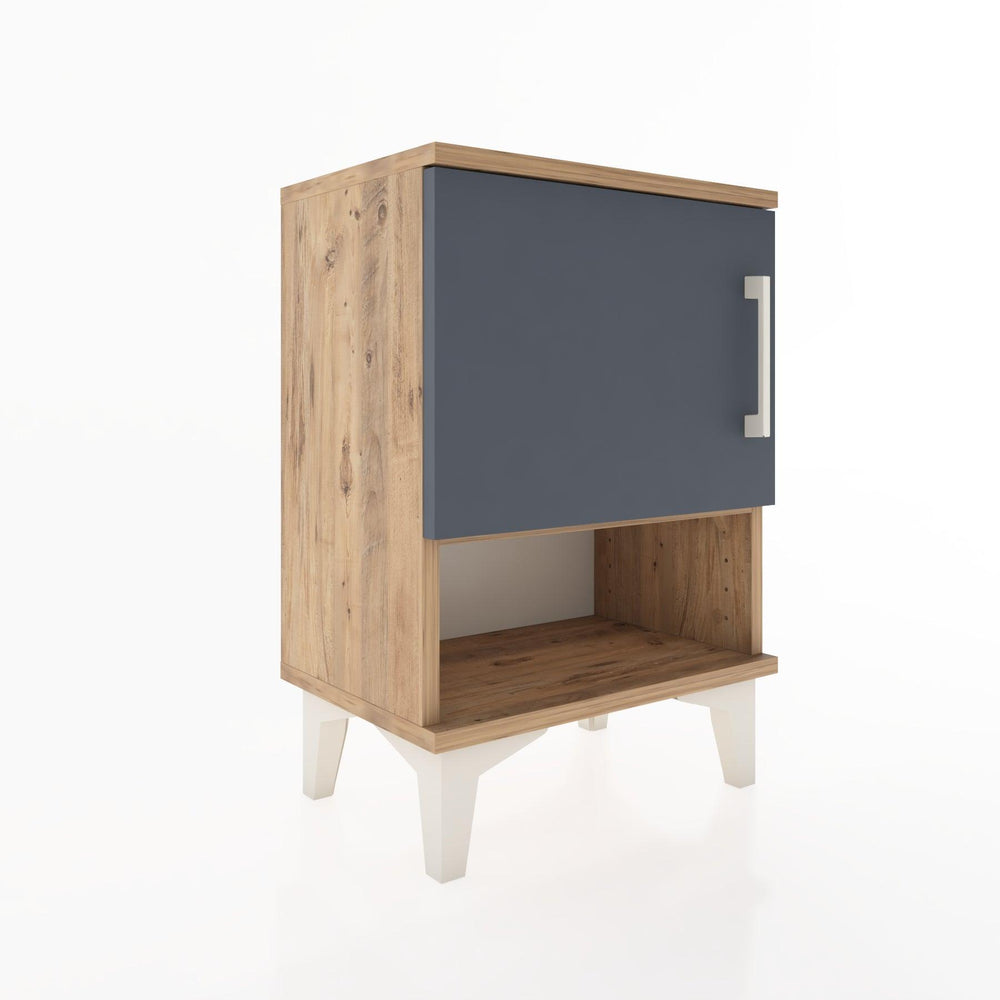 Woodntry Modüler Komodin Tek Kapak ve Raflı 44x30x52 cm Çam - Woodntry