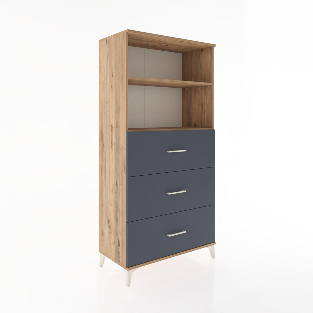 Woodntry Modular Cabinet Pine 88x44x170 cm with Drawers and Shelves CR52-3