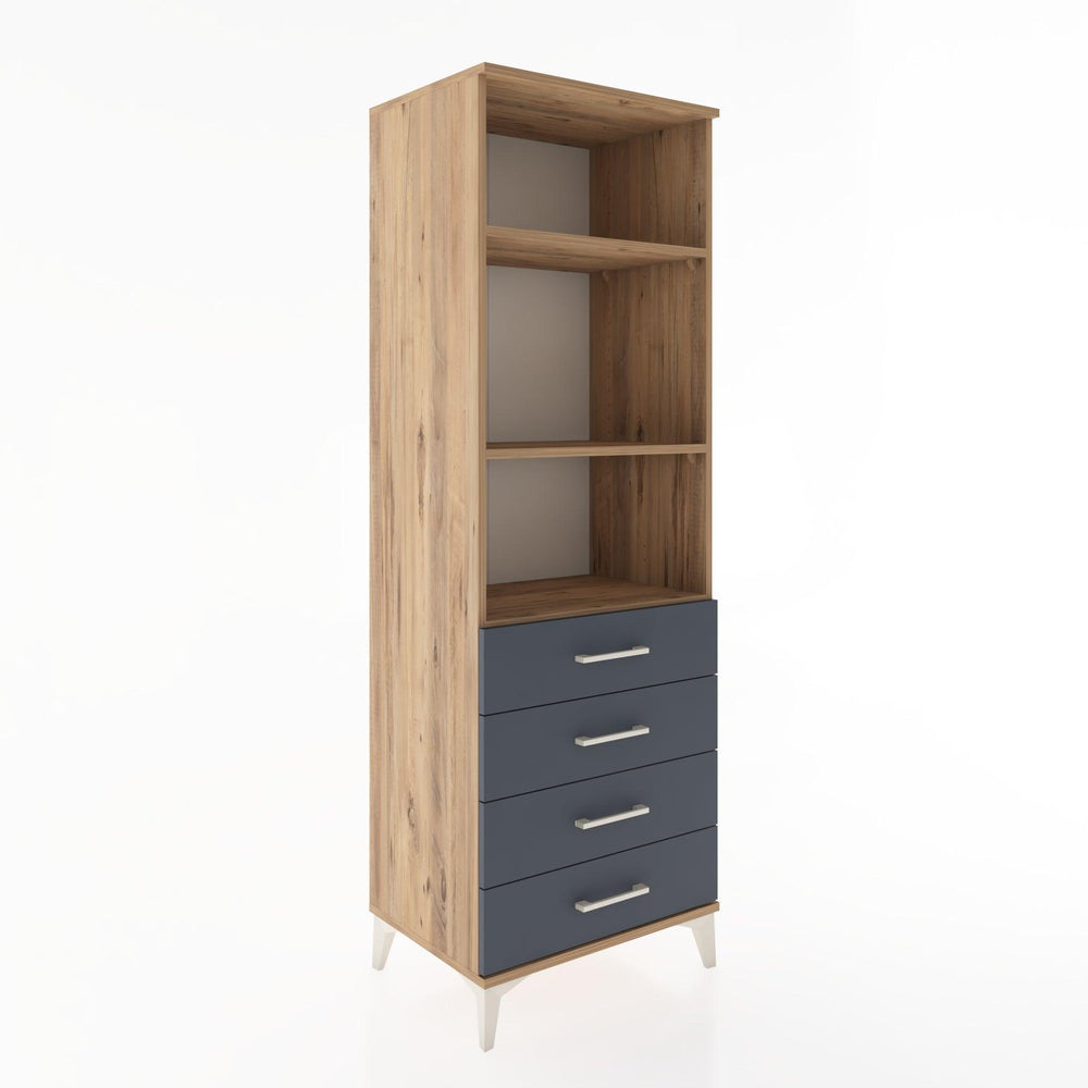 Woodntry Modular Cabinet Pine 60x44x170 cm with Drawers and Shelves CR36-3