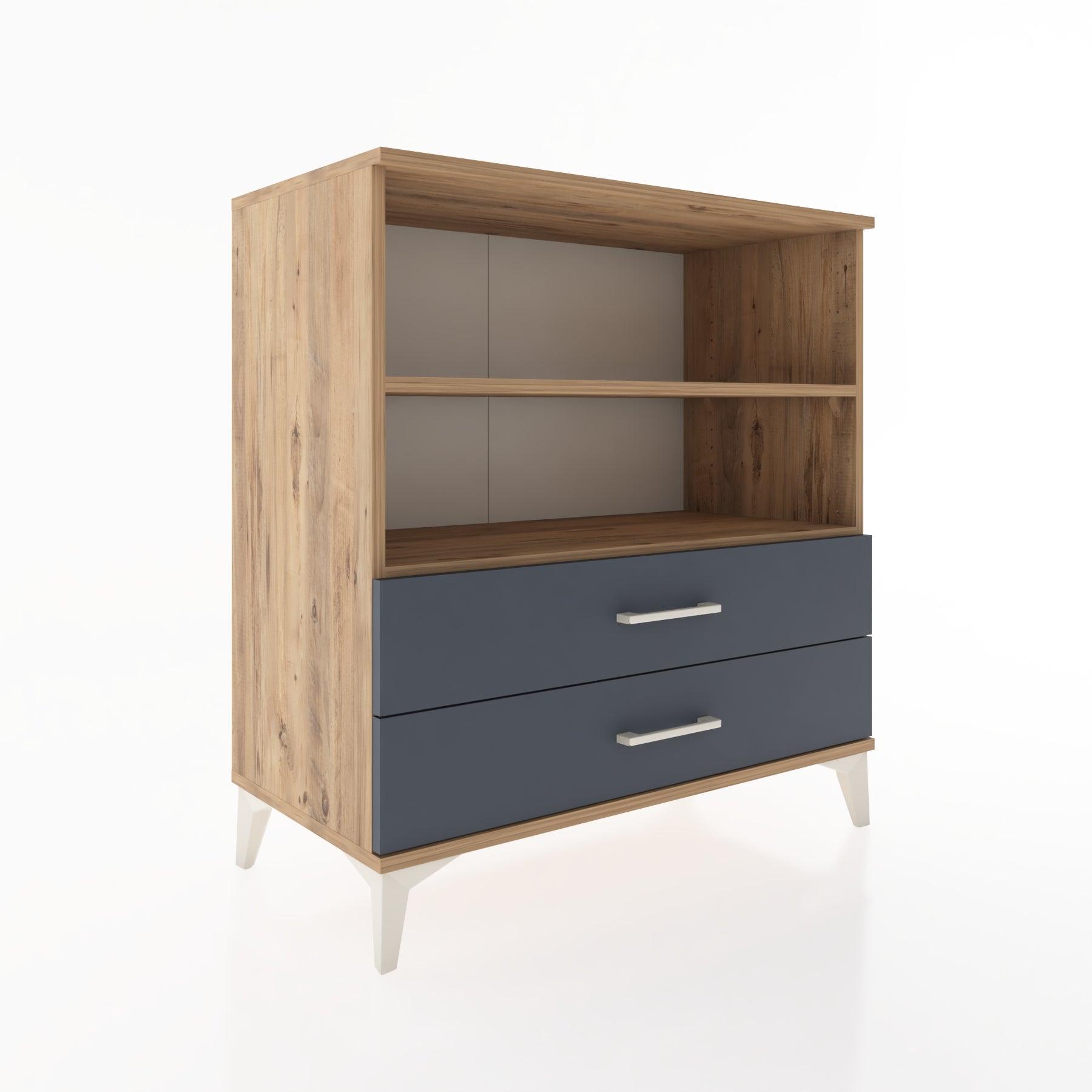 Woodntry Modüler Şifonyer Çam 88x44x84 cm Çekmeceli ve Raflı CR16-3
