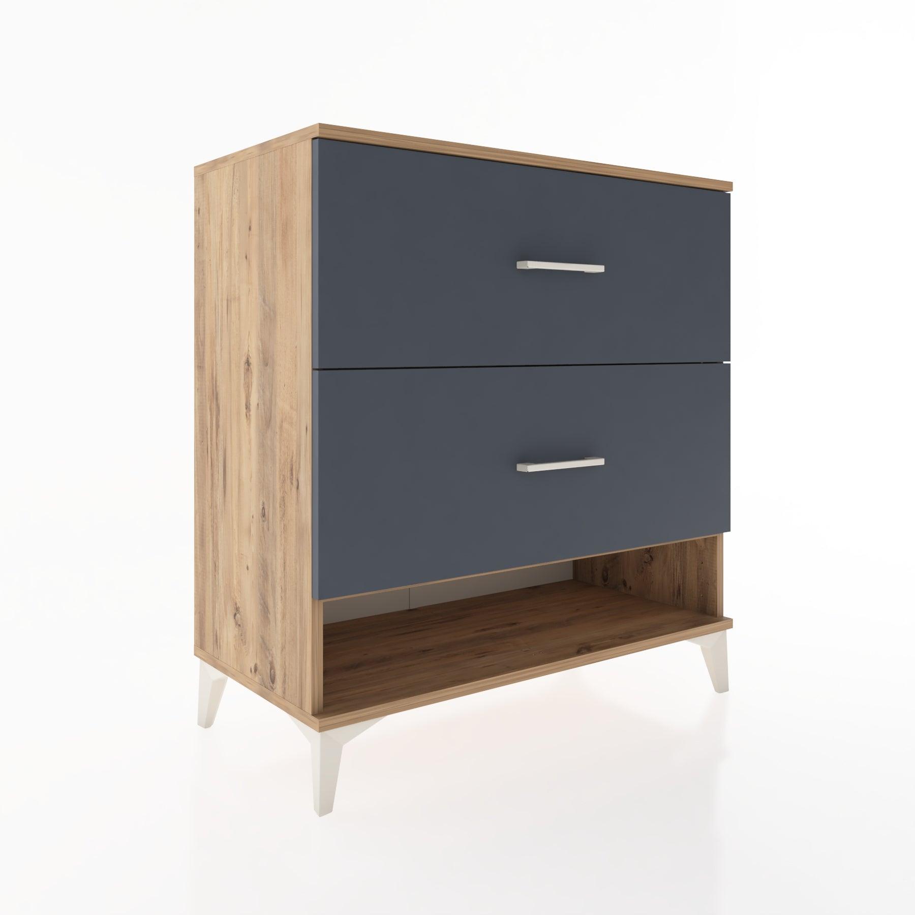Woodntry Modüler Şifonyer Çam 88x44x84 cm Çekmeceli ve Raflı CR4-3