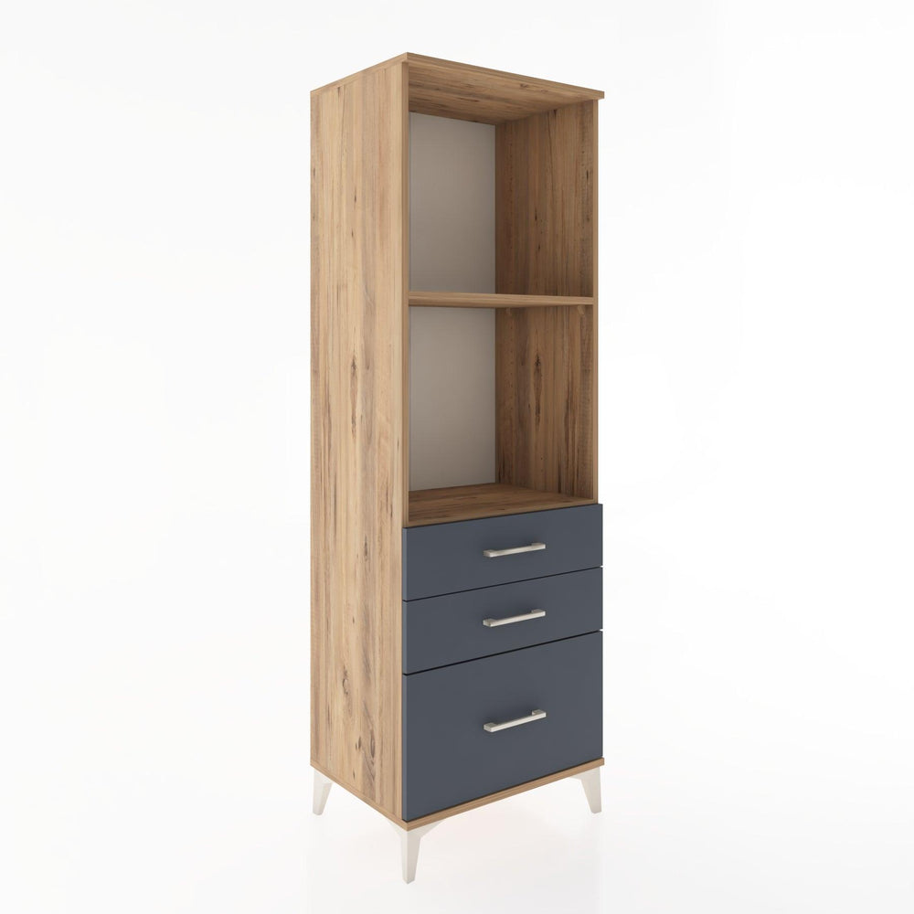 Woodntry Modular Cabinet Pine 60x44x170 cm with Drawers and Shelves CR42-3