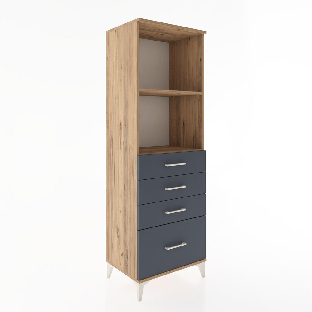 Woodntry Modular Cabinet Pine 60x44x170 cm with Drawers and Shelves CR41-3