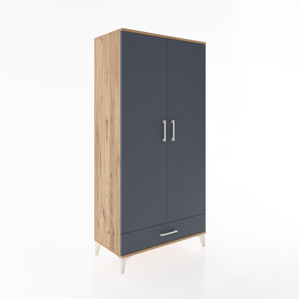Woodntry Modular Cabinet Pine 88x44x170 cm with Doors and Drawers KC30-3
