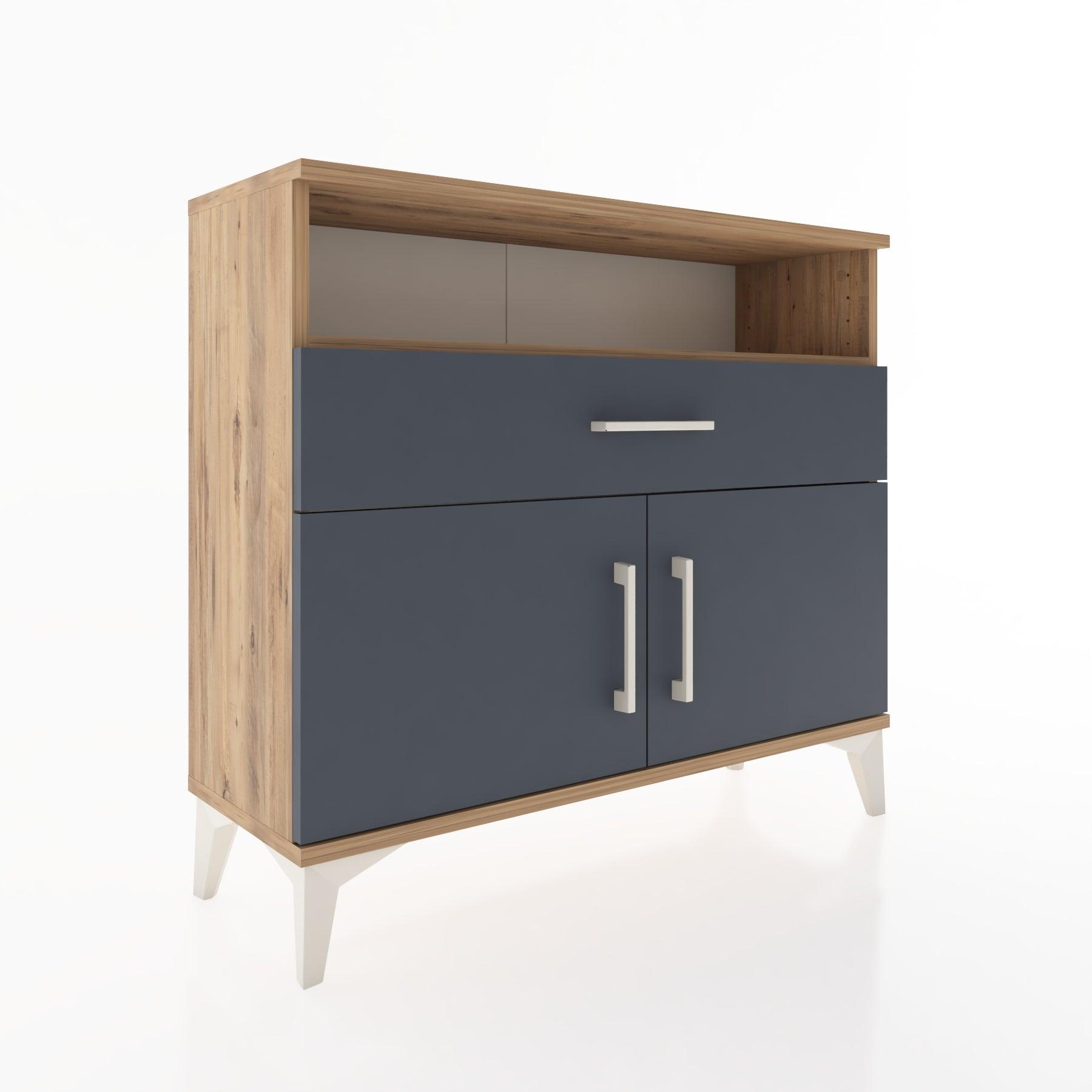 Woodntry Modüler Şifonyer Kapak Raf Çekmeceli 88x30x68 cm Çam - Woodntry