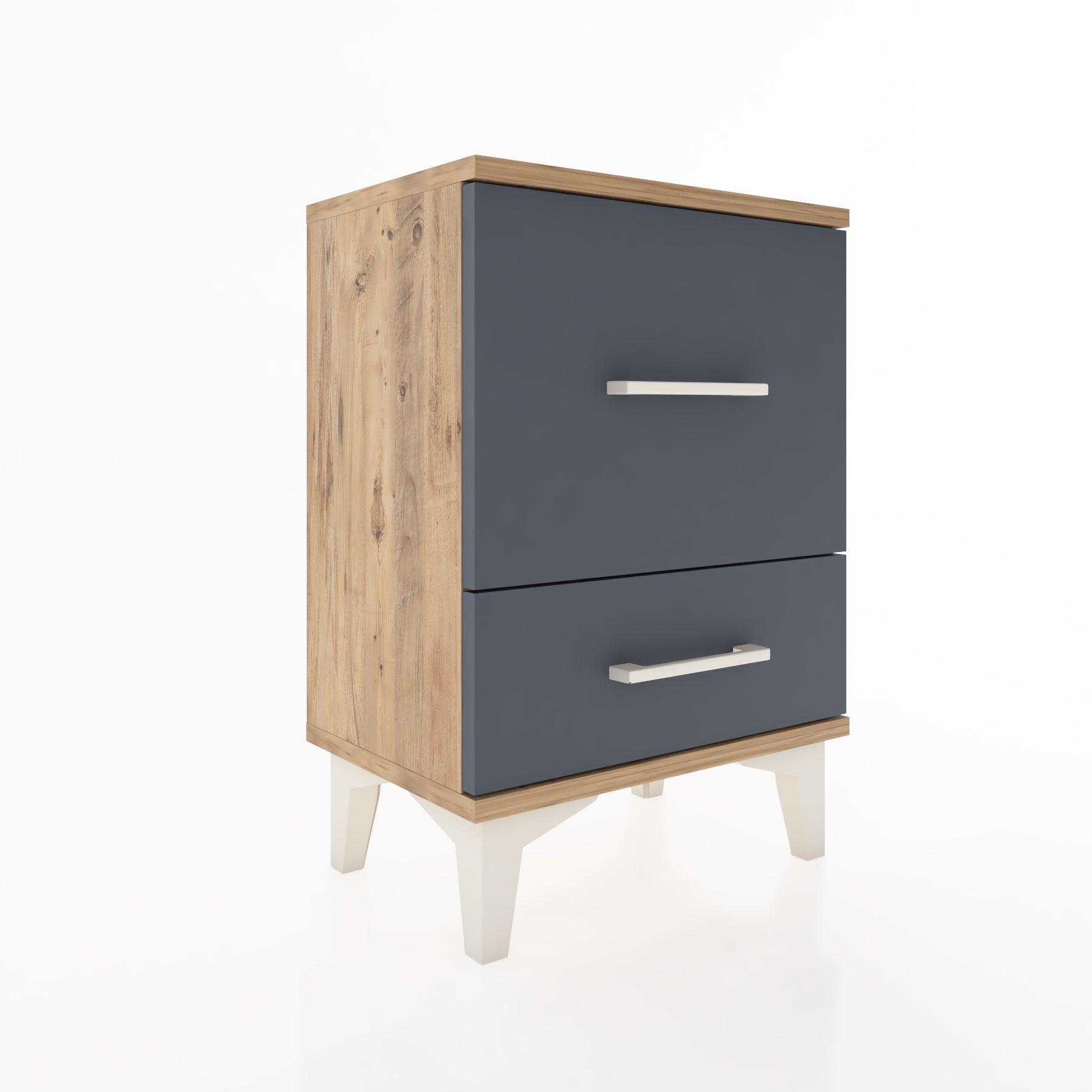 Woodntry Modüler Komodin Büyük ve Küçük Çekmece 44x30x52 cm Çam - Woodntry