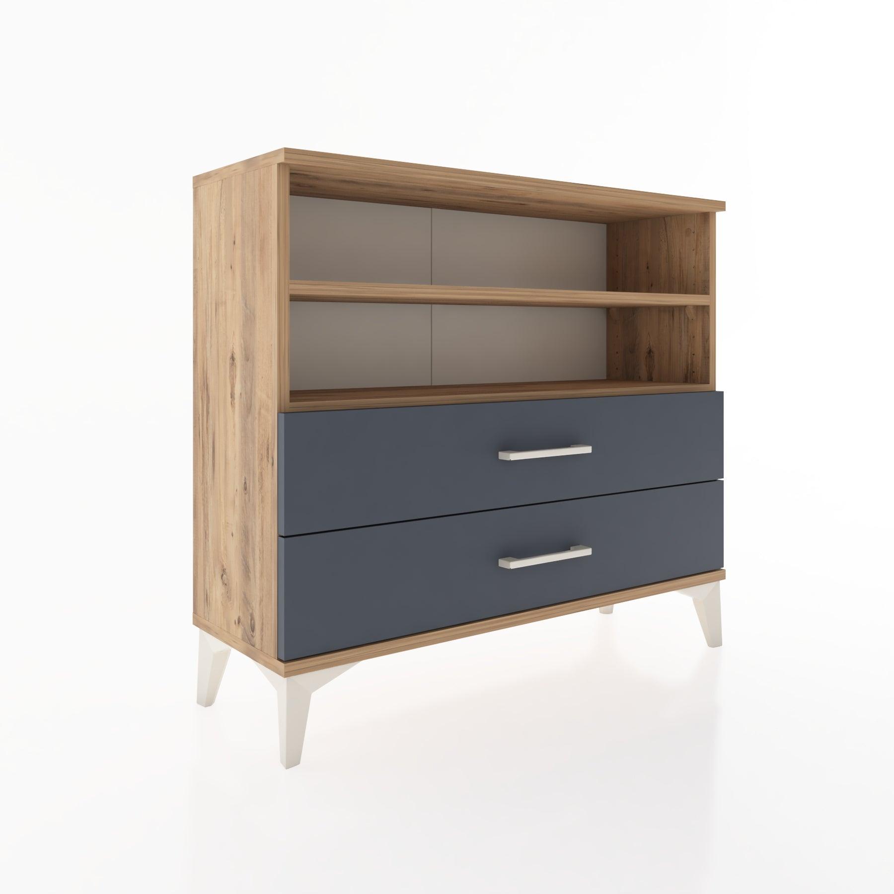 Woodntry Modüler Şifonyer İki Çekmeceli V2 88x30x68 cm Çam - Woodntry