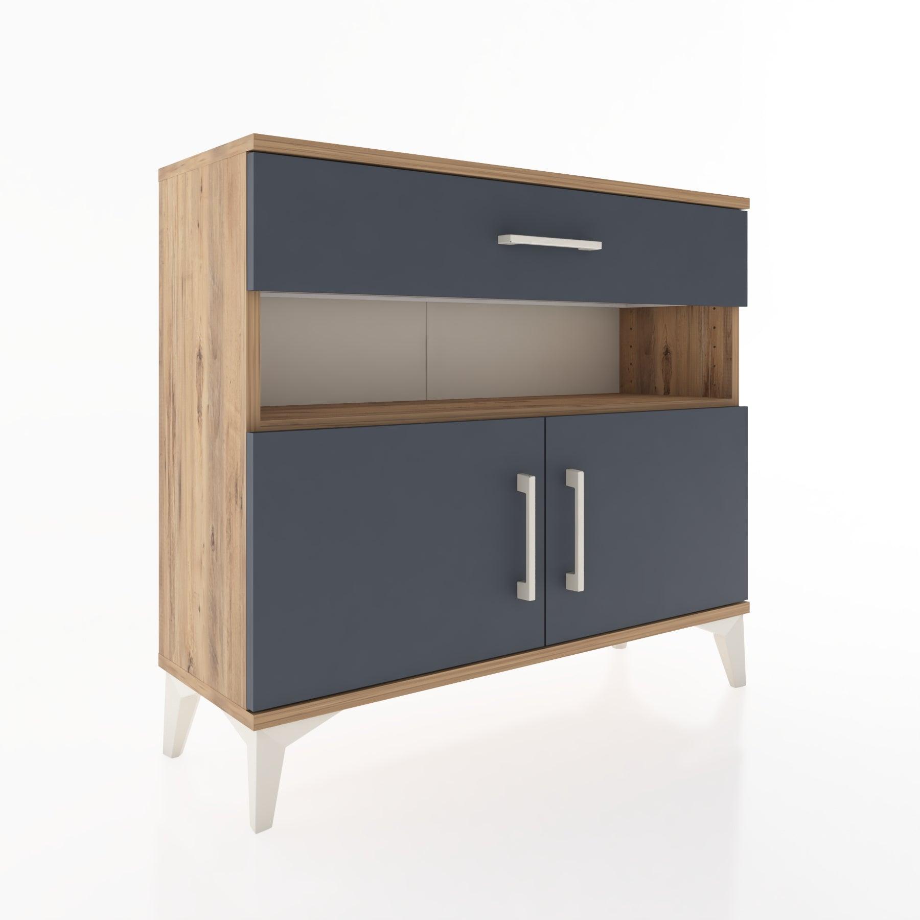 Woodntry Modüler Şifonyer Çekmece ve Kapaklı T1 88x30x94 cm Çam - Woodntry