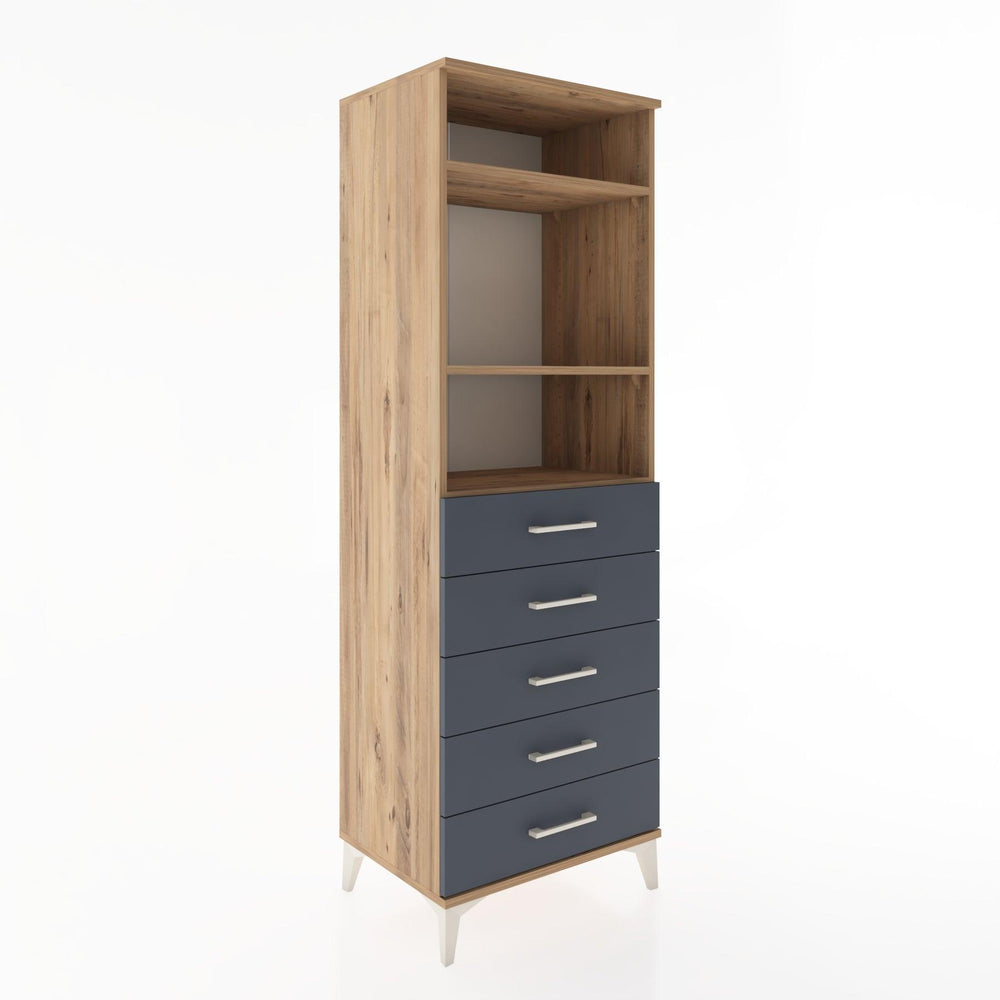 Woodntry Modular Cabinet Pine 60x44x170 cm with Drawers and Shelves CR35-3