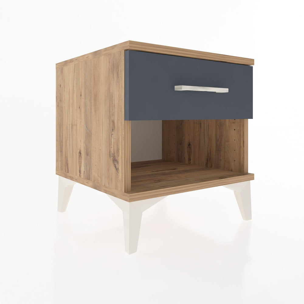 Woodntry Modular Nightstand Pine 44x44x36 cm with Drawers and Shelves CR1-3