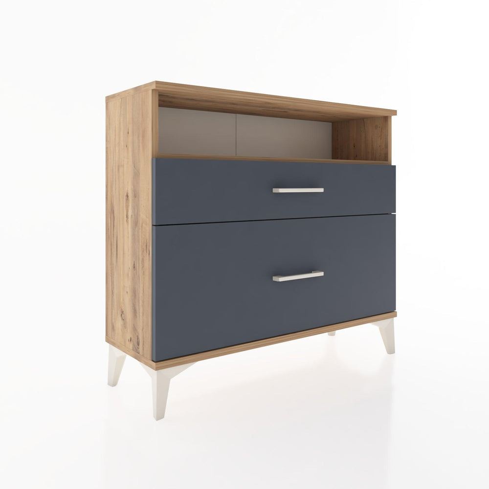 Woodntry Modüler Şifonyer İki Çekmeceli V6 88x30x68 cm Çam - Woodntry