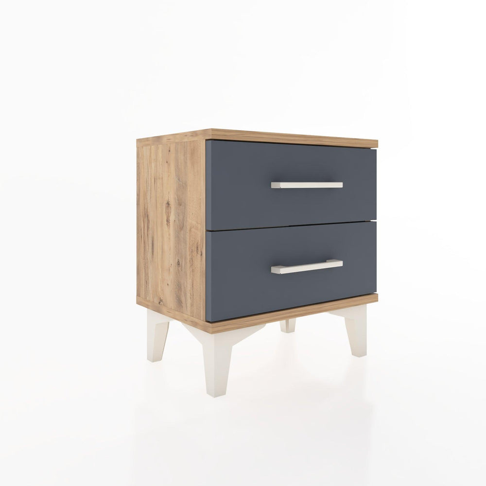 Woodntry Modüler Komodin İki Çekmeceli 44x30x36 cm Çam - Woodntry