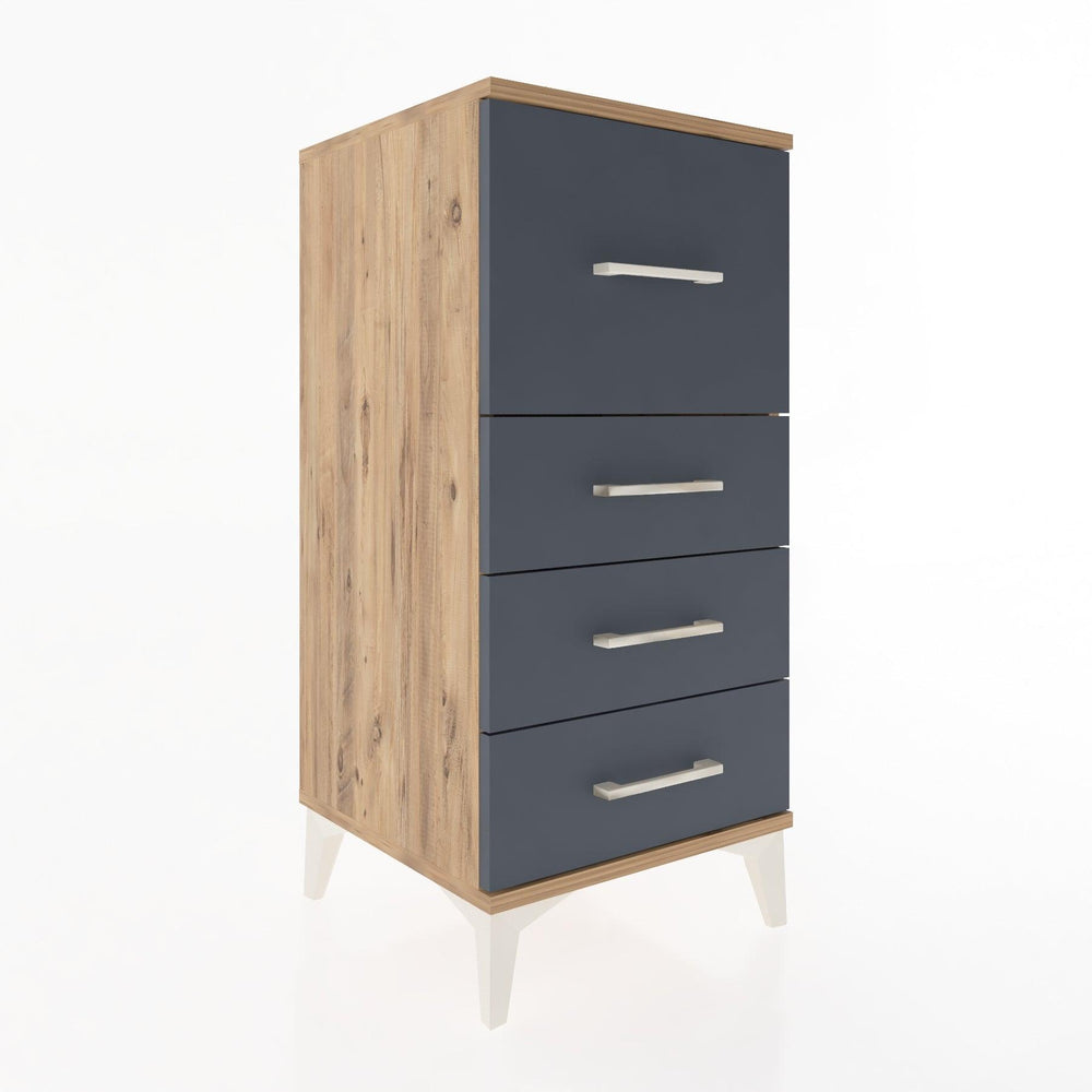 Woodntry Modular Nightstand Pine 44x44x84 cm Drawer C1-3