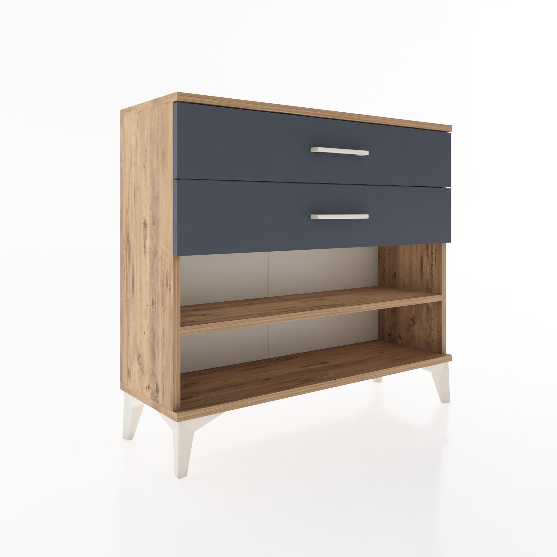 Woodntry Modüler Şifonyer İki Çekmeceli V1 88x30x68 cm Çam - Woodntry