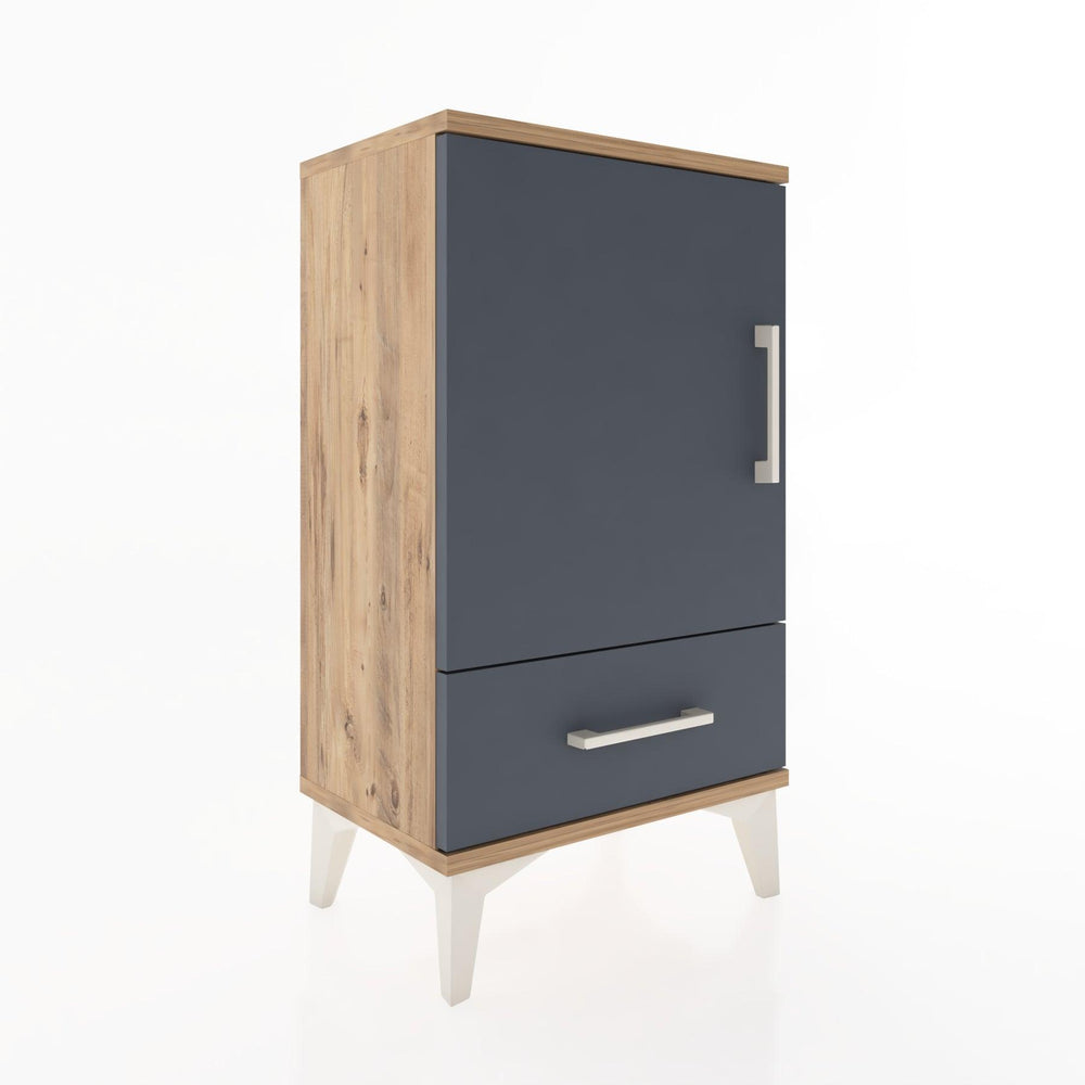 Woodntry Modüler Komodin Çekmece ve Kapaklı V3 44x30x68 cm Çam - Woodntry