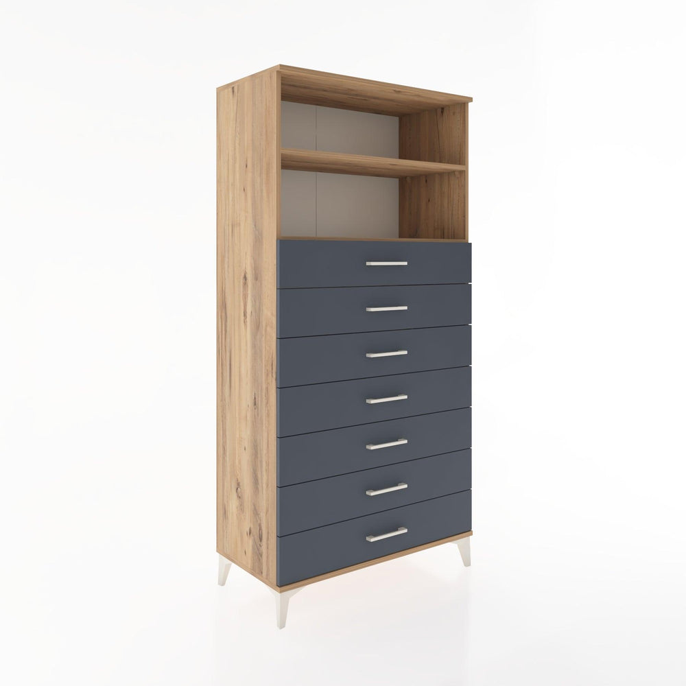 Woodntry Modular Cabinet Pine 88x44x170 cm with Drawers and Shelves CR33-3