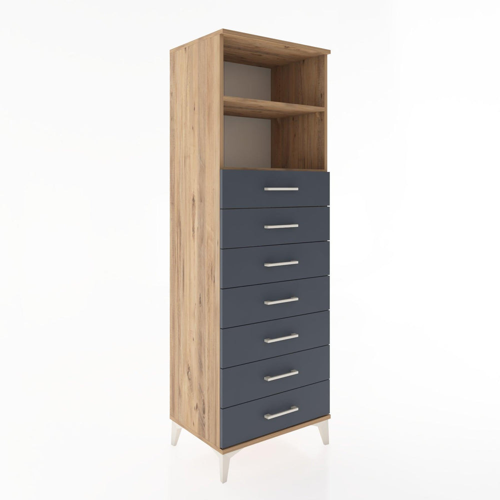 Woodntry Modular Cabinet Pine 60x44x170 cm with Drawers and Shelves CR33-3