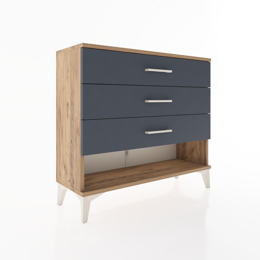 Woodntry Modüler Şifonyer Üç Çekmeceli V1 88x30x68 cm Çam - Woodntry