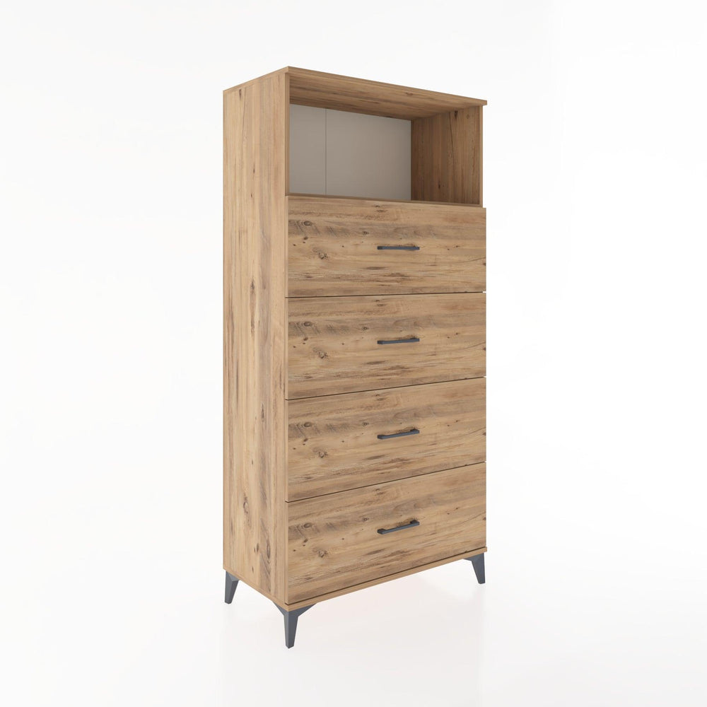 Woodntry Modular Cabinet Pine 88x44x170 cm with Drawers and Shelves CR53-3