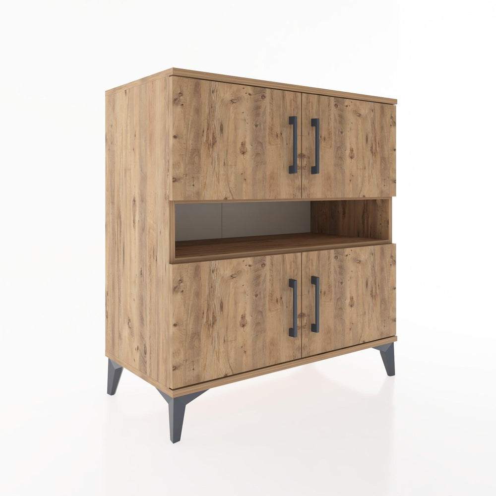 Woodntry Modular Dresser Pine 88x44x84 cm with Cover and Shelf KR104-3