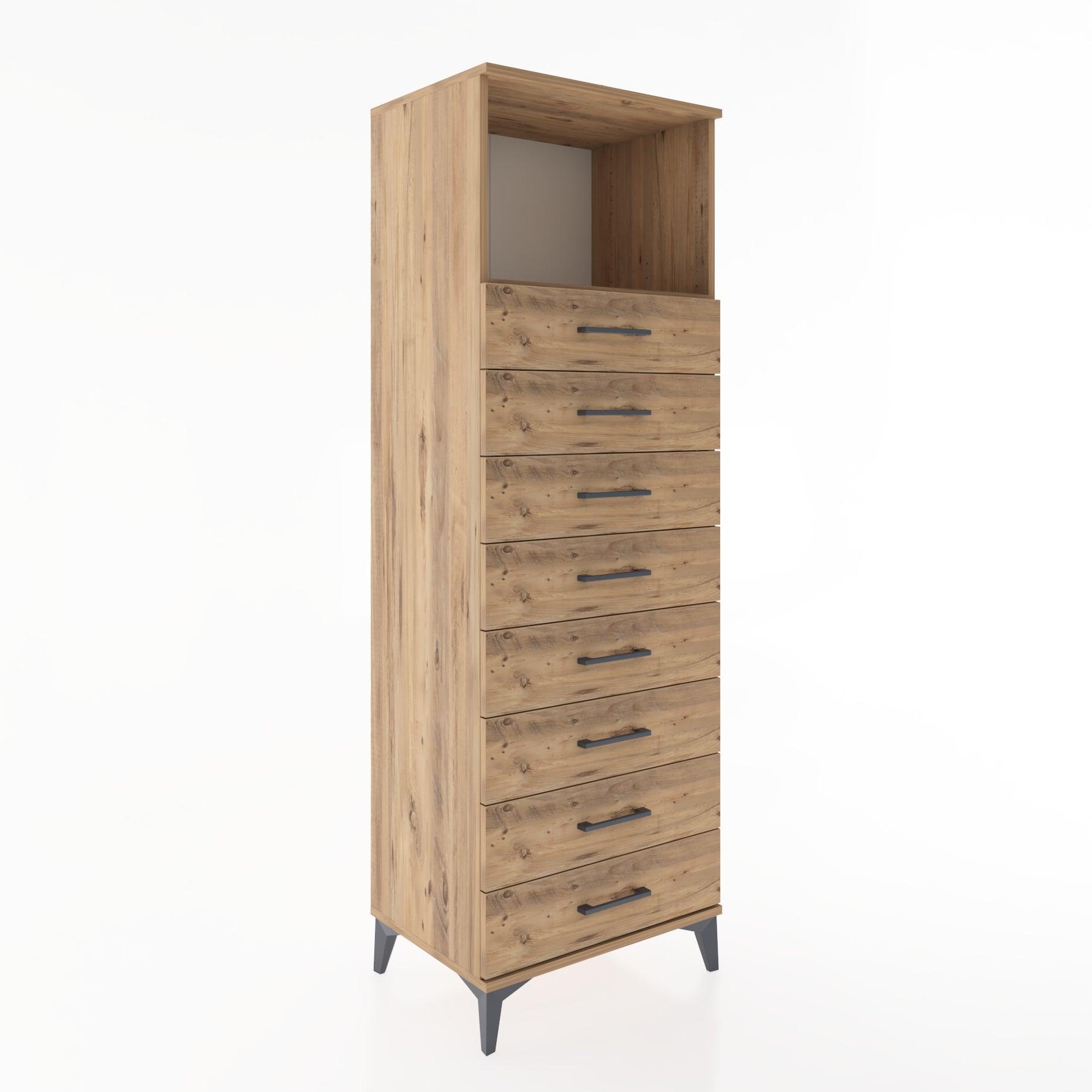 Woodntry Modular Cabinet Pine 60x44x170 cm with Drawers and Shelves CR32-3