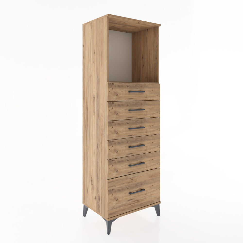 Woodntry Modular Cabinet Pine 60x44x170 cm with Drawers and Shelves CR39-3