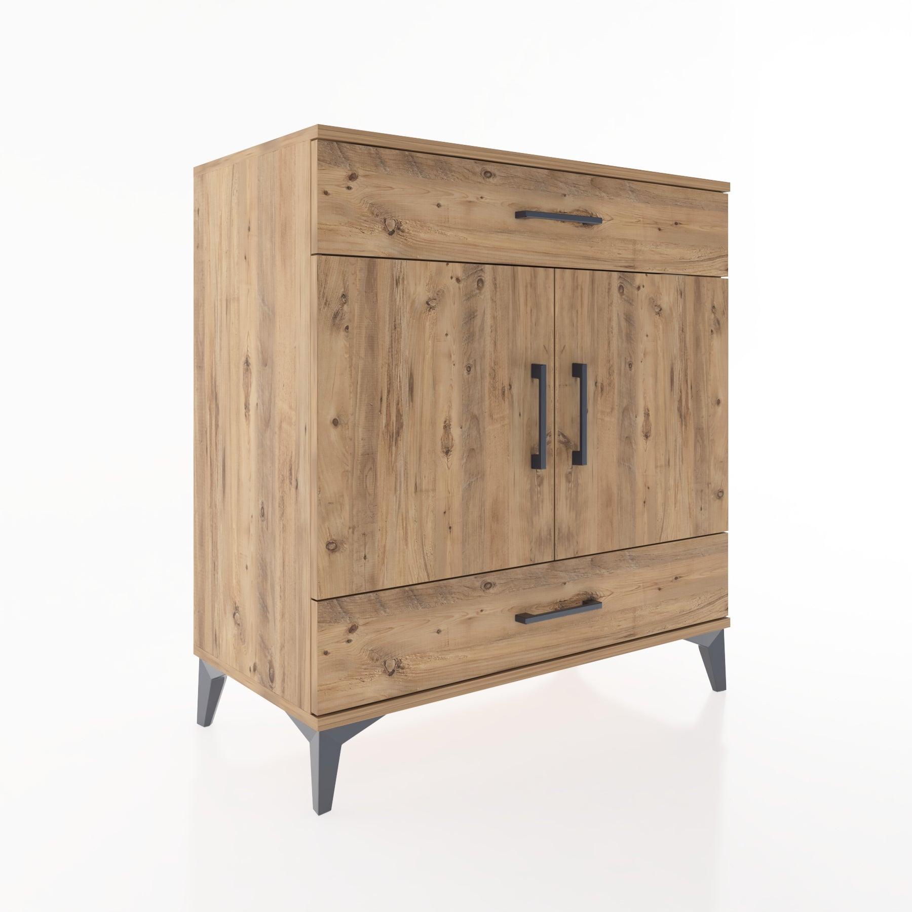 Woodntry Modular Dresser Pine 88x44x84 cm with Cover and Drawer KC60-3