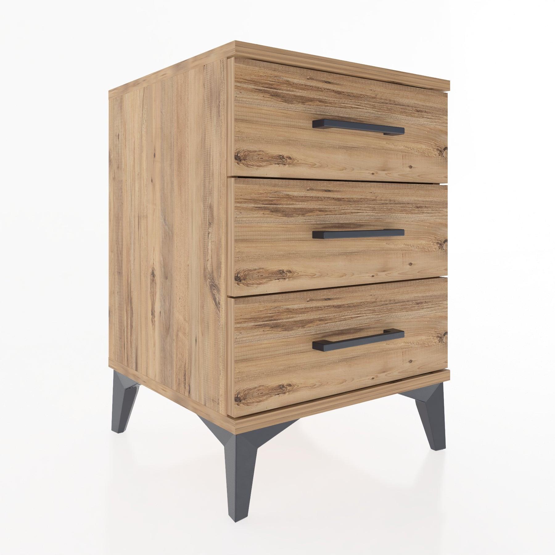 Woodntry Modular Nightstand Pine 44x44x52 cm Drawer C1-3
